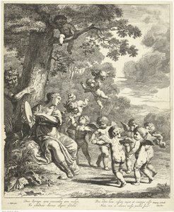 Dans eden putti ile Pan ve Syrinx