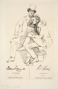 Mürtedin Yazarı ve Ajitasyonun Yazarı, c. 1833 (gravür) by Daniel Maclise
