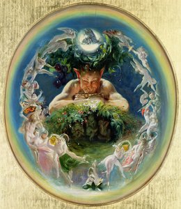 Faun ve Periler, c.1834 by Daniel Maclise