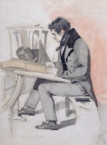 Henry Sass, c.1830 (siyah tebeşir, sulu boya ve kağıt üzerine kalem ve mürekkep)