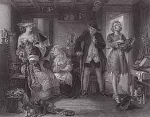 "Midas"tan bir sahne (gravür) by Daniel (after) Maclise