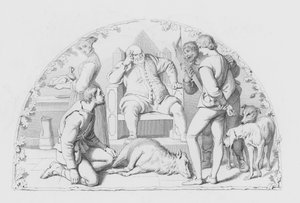 Shakespeare, Adalet (gravür) by Daniel (after) Maclise