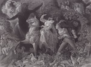 Undine (gravür) by Daniel (after) Maclise
