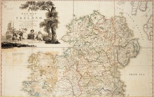 Yeni bir İrlanda sivil ve dini haritası by Daniel Augustus Beaufort