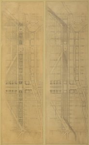 Levha 79 2 Chicago Planından Çizimler, 1909: Önerilen Yer ve Yerleşim Düzeni... by Daniel Burnham