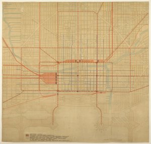 Chicago Planı, 1909: Chicago'dan Levha 80. Şehir Merkezi Şeması, Önerilen...