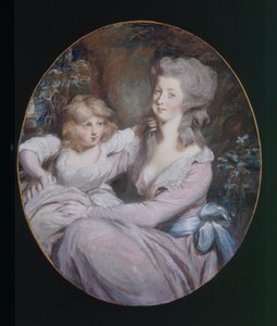 Margaret “Peggy” Arnold ve kızı Sophia, c.1787