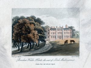 Brocket Hall, Herts, Lord Melbourne