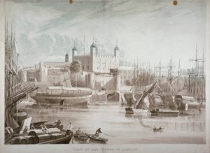 Londra Kulesi, 1819. by Daniel Havell