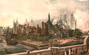 Westminster Hall ve Manastırı, c1819. J.Gendall