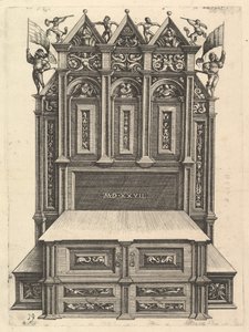 Bir yatak için tasarım, 1527. by Daniel Hopfer