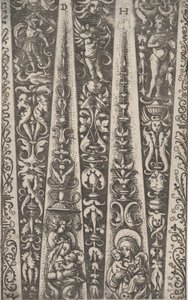 Yivli Zırh Kanalları için Tasarım, yakl. 1515. by Daniel Hopfer