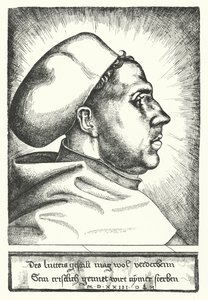 Martin Luther, Alman Protestan reformcu by Daniel Hopfer