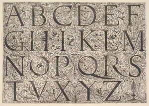 Roma Büyük Harf Alfabesi, yaklaşık. 1520.