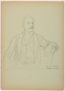 Çizim, Bay Sheldon Oturan by Daniel Huntington