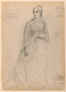 Çizim, Bayan Rutherford B. Hayes, 18 Aralık 1881 by Daniel Huntington