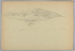 Manzara Kroki, Çöl Dağı, Maine by Daniel Huntington