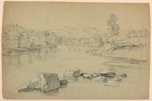 Pemigewassett Köprüsü, West Campton, New Hampshire by Daniel Huntington
