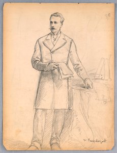 James Prendergast'ın Portresi için Çalışma by Daniel Huntington