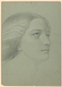 "Bir Magdalen" için Bir Kadının Başının İncelenmesi by Daniel Huntington