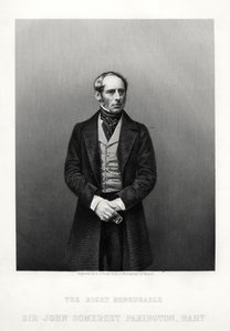 John Somerset Pakington, 1 Baron Hampton, İngiliz politikacı, c1880. by Daniel John Pound