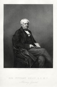 Sir Fitzroy Kelly, İngiliz yargıç, c1880 by Daniel John Pound