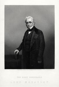 Thomas Babington Macaulay, İngiliz şair, tarihçi ve Whig politikacı, c1880. by Daniel John Pound