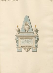 Chiswick Kilisesi'nden Edward Crisp Anıtı by Daniel Lysons