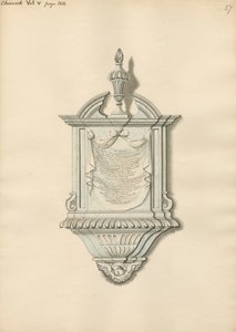 Chiswick Kilisesi'nden Richard ve Thomas Carey Anıtı by Daniel Lysons