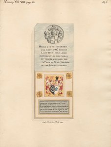 Thomas Lant Anıtı ayrıca Hornsey Kilisesi'nden Robert Harington'a by Daniel Lysons