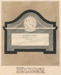 Bir Şair Anıtı, Hampton Kilisesi'nden Richard Tickell by Daniel Lysons