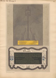 Pirinç Levha Kalıntıları ve William Nicol ve Karısı Ann ile Kızı Elizabeth ve Hendon Kilisesi'nin Oğlu William Anıtı by Daniel Lysons