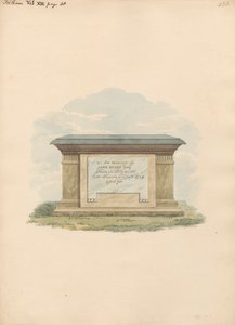 Feltham Kilisesi'nden John Evans'ın Mezarı by Daniel Lysons