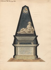 Norwood Kilisesi'nden John Merick'in Mezarı by Daniel Lysons