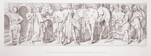 Bu arada, Tostig ve Harold Hardrada galip geldi ve L. Gruner, 1866 tarafından kazınmış 