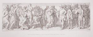 Tostig yerine Northumbria Kontu seçilen Morcar, Harold, L. Gruner tarafından kazınmış 