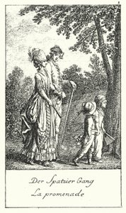 Yürüyüş (gravür) by Daniel Nikolaus (after) Chodowiecki