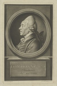 Christoph Friedrich Nicolai 1733-1811, 1780. by Daniel Nikolaus Chodowiecki