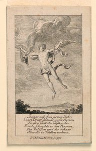 Almanya için Yeni Yıl Dileği, "Königl: Grosbrit [anian] şecere takvimi, J.G. Berenberg tarafından 1780 yılı Lauenberg için" by Daniel Nikolaus Chodowiecki