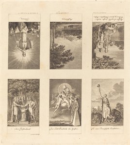 1780-1790 Yıllarının Altı Büyük Olayı by Daniel Nikolaus Chodowiecki