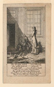 Tembel ve Zayıf Fikirli, "Königl: Grosbrit [anian] soy ağacı takvimi, J.G. Berenberg tarafından 1780 yılı Lauenberg için" by Daniel Nikolaus Chodowiecki