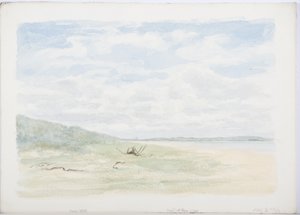 Kutsal Ada, 1899 (kağıt üzerinde kalem ve tuvalet) by Daniel Oliver