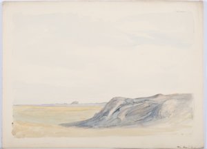 Kutsal Ada, 1899 (kağıt üzerinde kalem ve tuvalet) by Daniel Oliver