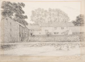 Merton Hall, Appleby, c.1916 (kart üzerinde karakalem ve kurşun kalem)