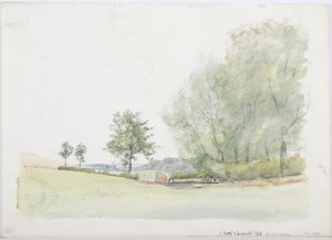 c.1916 (kağıt üzerinde kalem ve tuvalet) by Daniel Oliver