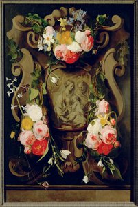 Kutsal Aile ile Natürmort (meşe ağacı üzerine yağlıboya)