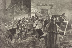 İspanya. Viaticum, 1889. by Daniel Urrabieta Vierge