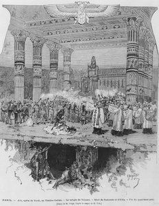 The Temple of Vulcan with the Death of Radames and Aida, scene from Act IV of 