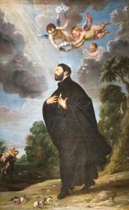 St Francis Xavier, sunak (tuval üzerine yağlıboya) by Daniel & Wildens Jan (1586 1653) Seghers