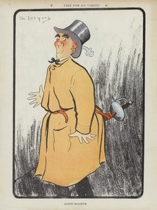 Albert Brasseur, Fransız komedyen ve operet şarkıcısı. Le Rire için İllüstrasyon